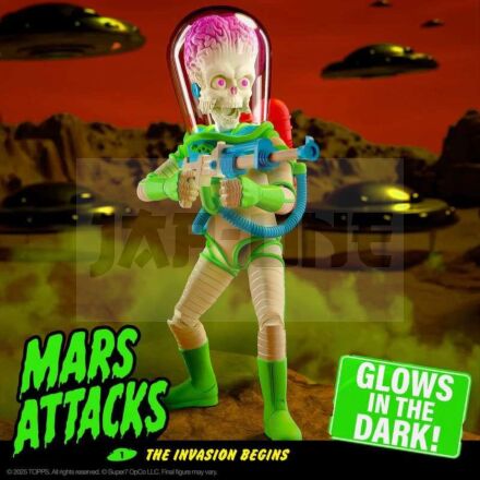 Mars Attacks Ultimates! Wave 02 Martian Invasion Begins Glow In The Dark 15 Cm