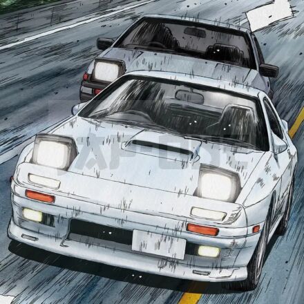 Initial-D Takahashi Ryosuke Fc3S Rx-7 Comics Vol.5 Akina Battle Ver Mk 1/24