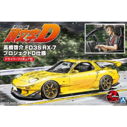 Initial-D Takahashi Keisuke Fd3S Rx-7 Project D Ver With Figure Mk 1/24