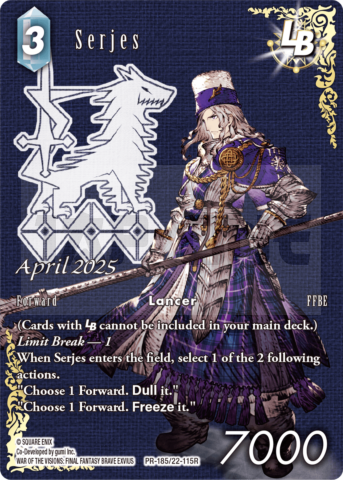 Final Fantasy Tcg Apr 185 - En (Serjes)