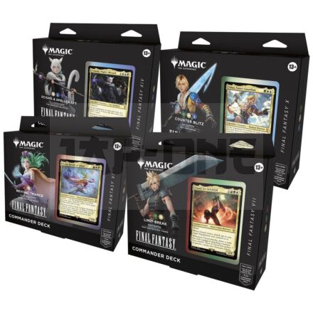 Mtg - Final Fantasy Commander Deck Display (4 Decks) - It