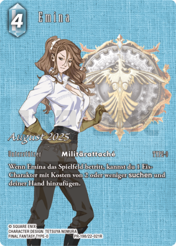 Final Fantasy Tcg - August 2025: Emina - Pr198 / 22-021R - De