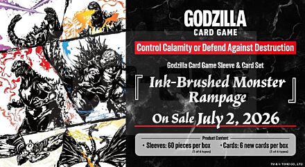Godzilla Card Game Godzilla Card Game Sleeve & Card Set Ink-Brushed Monster Rampage - En