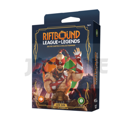 Riftbound: League Of Legends Tcg - Set One: Origins Champion Deck - Lee Sin Display (4 Decks) - Fr