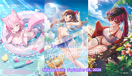 Hololive Official Card Game Summer Hologram Extra Booster Display (8 Packs) - En