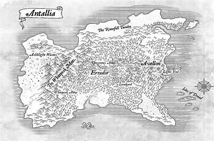 Dark Forest Folding World Map