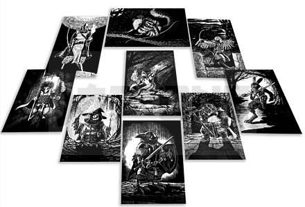 Dark Forest Premade Character Cards - En