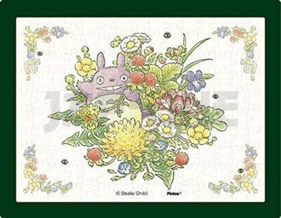 My Neighbor Totoro - Jigsaw Puzzle (150 Pieces) & Easel - Totoro Bunch Of Spring Flowers