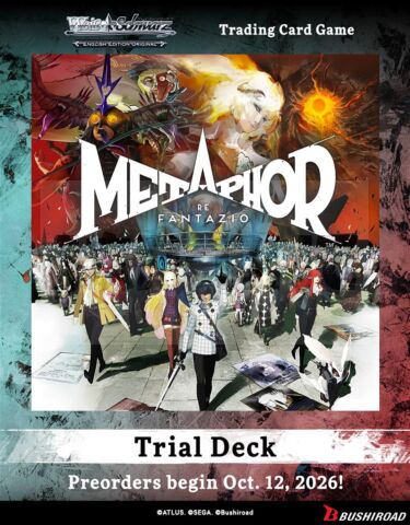 Weiss Schwarz - Metaphor: Refantazio Trial Deck Display (4 Decks) - En