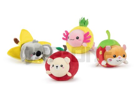 Kawaii - Fruits - Assortiment De 4 Plushs 4 Modèles - 25Cm