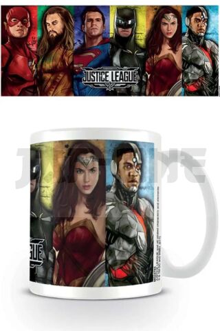 Justice League Movie Heroes Stripes Mug