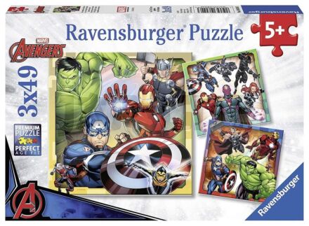 Ravensburger Puzzle Marvel Avengers 3 X 49 Pcs