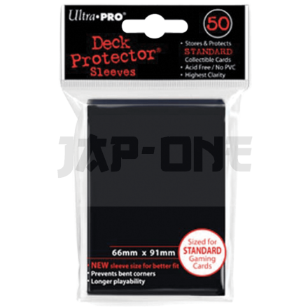 Ultra Pro : 50 Sleeves Standard Noir Fr