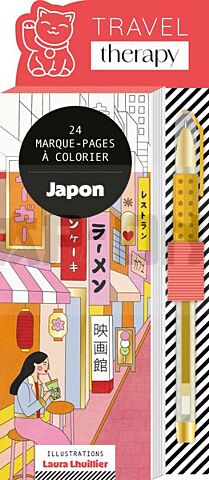 MARQUE-PAGES JAPON (+ STYLO GEL DORÉ)