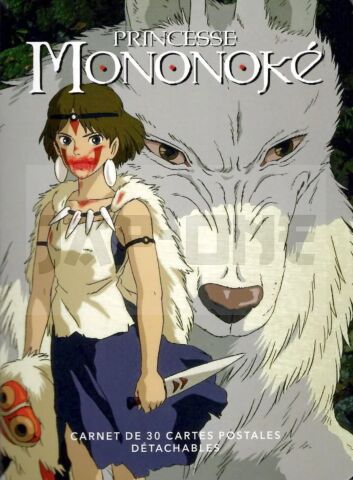 GHIBLI : 30 CARTES POSTALES MONONOKÉ