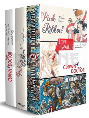 ONE SHOT YOUNG ADULT - T03 - PACK 2+1 ONE SHOT - TAIWAN JOSEI - PINK RIBBON + CLOWN DOCTOR + ICHTHYO