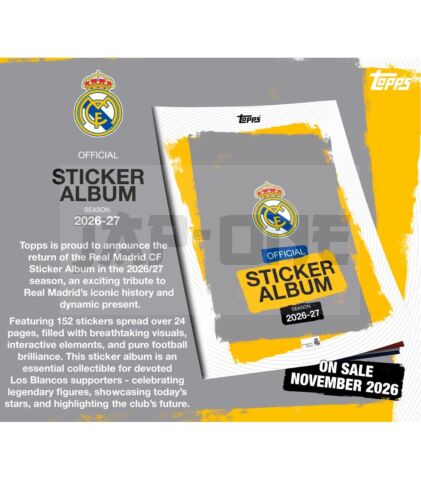 Álbum Sticker Álbum 2026/27 Real Madrid - Topps Europe -