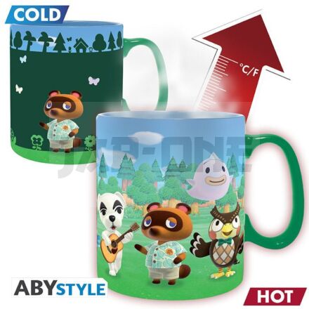 Animal Crossing - Mug Heat Change-460 Ml-Bienvenue Sur L'Île Carton