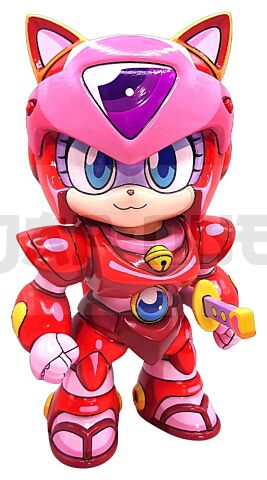 Samurai Pizza Cats Sofubi Addict Figura Vinyle Pururun (2Nd Color Special Edition) 21 Cm