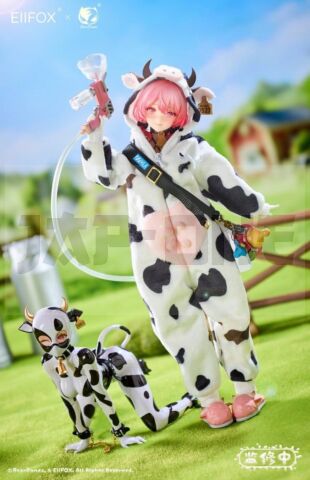 Original Character Figurine 1/8 Eiifox & Bearpanda Nyuugyuu Momo 21 Cm