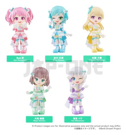 Bang Dream! Blind Box Présentoir Figurines Mini Palverse Pastel*Palettes (6)