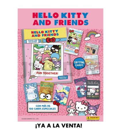 Cartón (Archivador +4 Sobres +2 Cartes Ed. Limitada) Hello Kitty And Friends Sanrio - Panini Cromos