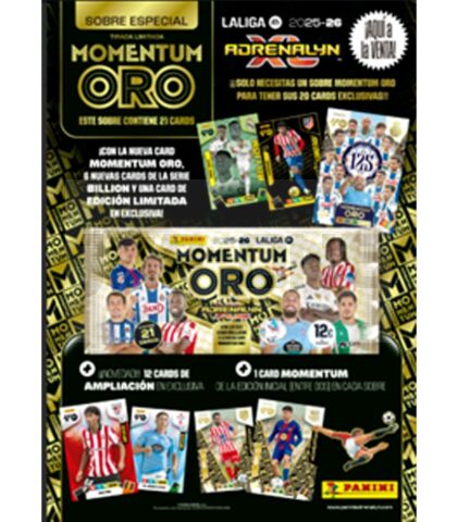 Cartón Sobre Momentum Oro Adrenalyn Liga 25/26 - Panini Cromos