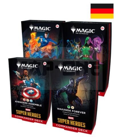 Commander Display (4 Packs) Marvel Super Heroes De - Magic The Gathering