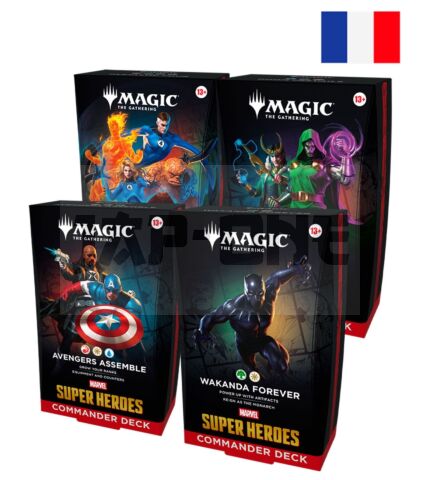 Commander Display (4 Packs) Marvel Super Heroes Fr - Magic The Gathering