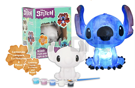 STITCH - Lampe 3D à Peindre 17cm