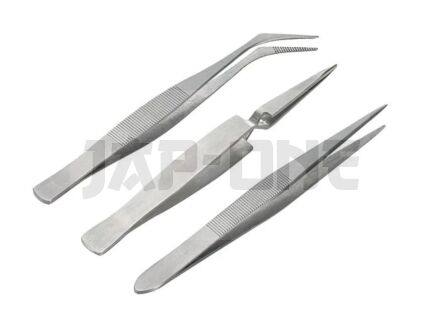 REVELL - Set de pincettes - Droit / Courbé / Fermeture automatique