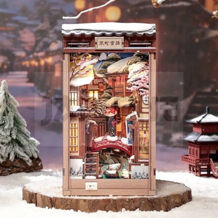 BOOK NOOK KIT - DIY - Murmures de neige à Kyoto- 286pc + Eclairage LED