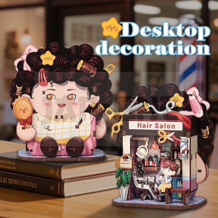 TALEBOX CORNER - Mini House Kit - Salon de coiffure - 53pc