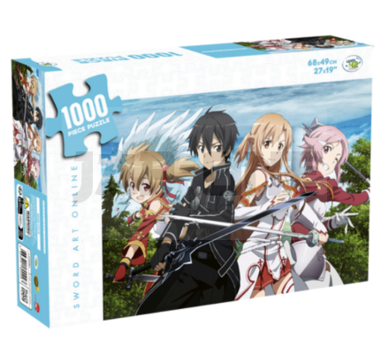 SWORD ART ONLINE / PUZZLE 1000 PIÈCES / JEU DE PATIENCE ET DE RÉFLEXION / 68X49 CM