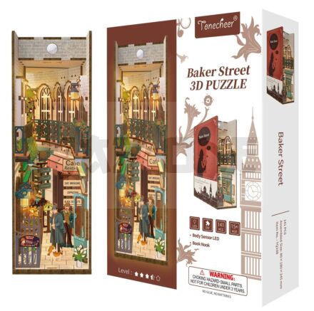 BOOK NOOK KIT - DIY- Baker Street - 141pcs + LED Light