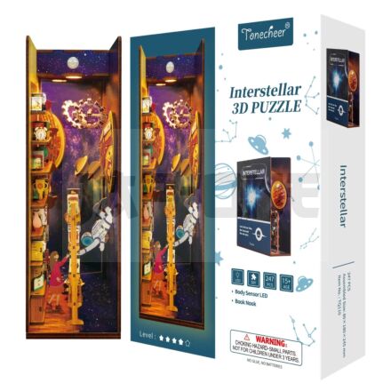 BOOK NOOK KIT - DIY- Interstellar - 247PCS + LED Light