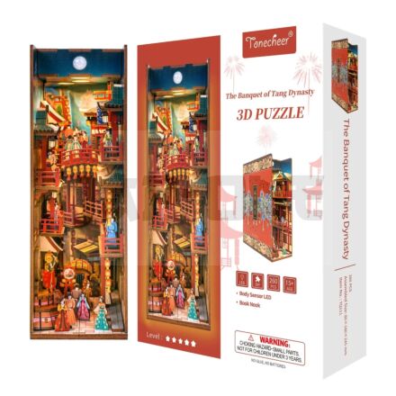 BOOK NOOK KIT - DIY-Le banquet de la Dynastue Tang -260pcs + LED Light