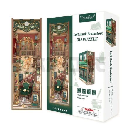 BOOK NOOK KIT - DIY- Librairie de la rive gauche - 347pcs + LED Light