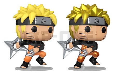 Naruto assortiment POP! Animation Vinyl figurine Naruto(Shrkn) w/CH 9 cm (6)