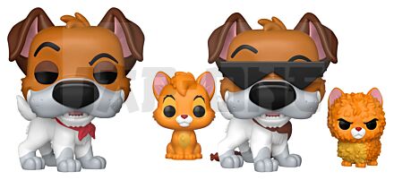 Oliver & Co. assortiment POP!&Buddy Movies Vinyl figurines Dodger w/Oliver w/Chase 9 cm (6)