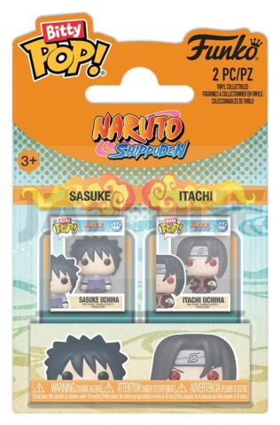 Naruto pack 2 Bitty POP! Vinyl figurines Sasuke & Itachi 2 cm