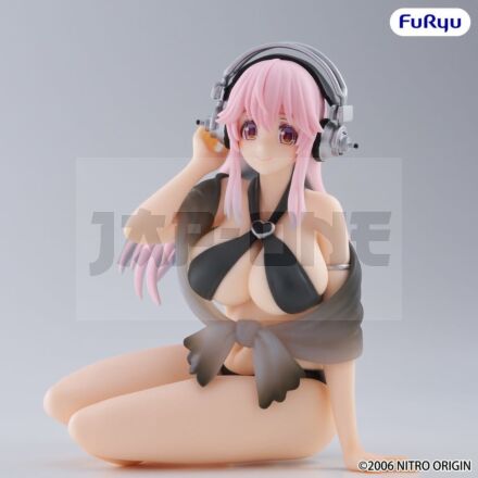 Super Sonico Figurine Pvc Noodle Stopper Super Sonico Swimsuit Black Color Ver. 10 Cm