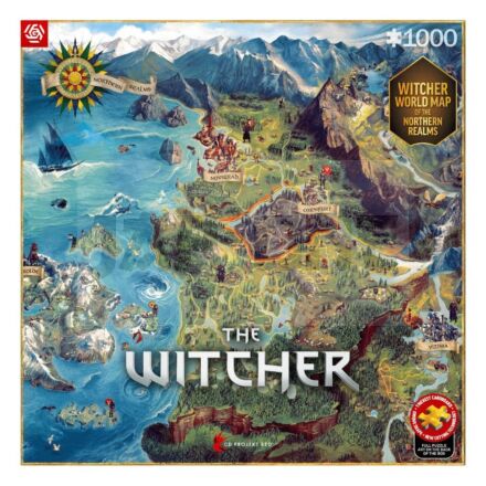 The Witcher puzzle The Northern Realms Map (1000 pièces)