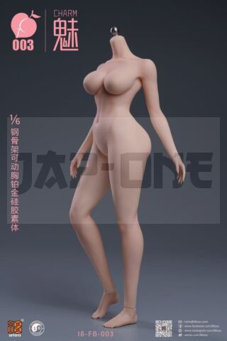 Original Character Corps En Silicone 1/6 "Charm" Steel-Frame Platinum Articulated Breasts