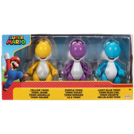 Super Mario Bros Yoshi Pack 3 Figurines 10Cm