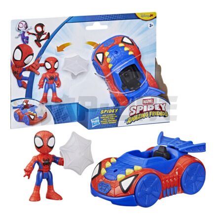 Marvel And His Awesome Friends Spidey Figurine + Vehicle
