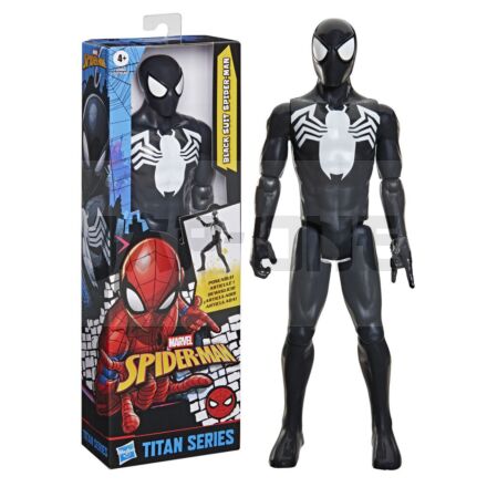 Marvel Spider-Man Titan Series Black Suit Spider-Man Figurine 30Cm