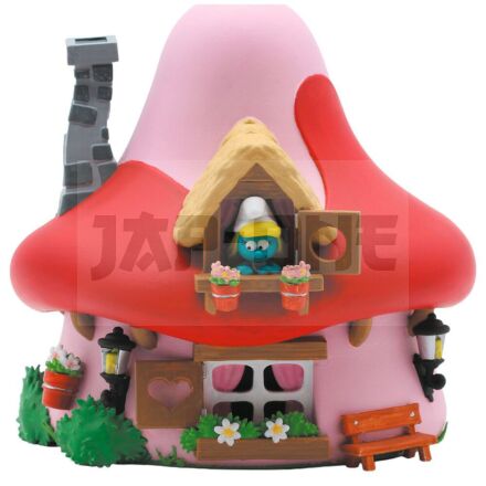 The Smurfs - Smurfette Mushroom House Money Box Figurine 15Cm