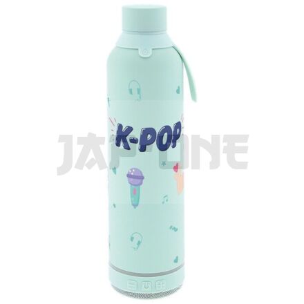 K-Pop Mint Thermal Bottle With Speaker 600Ml