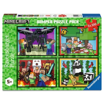 Minecraft puzzle 4x100pcs